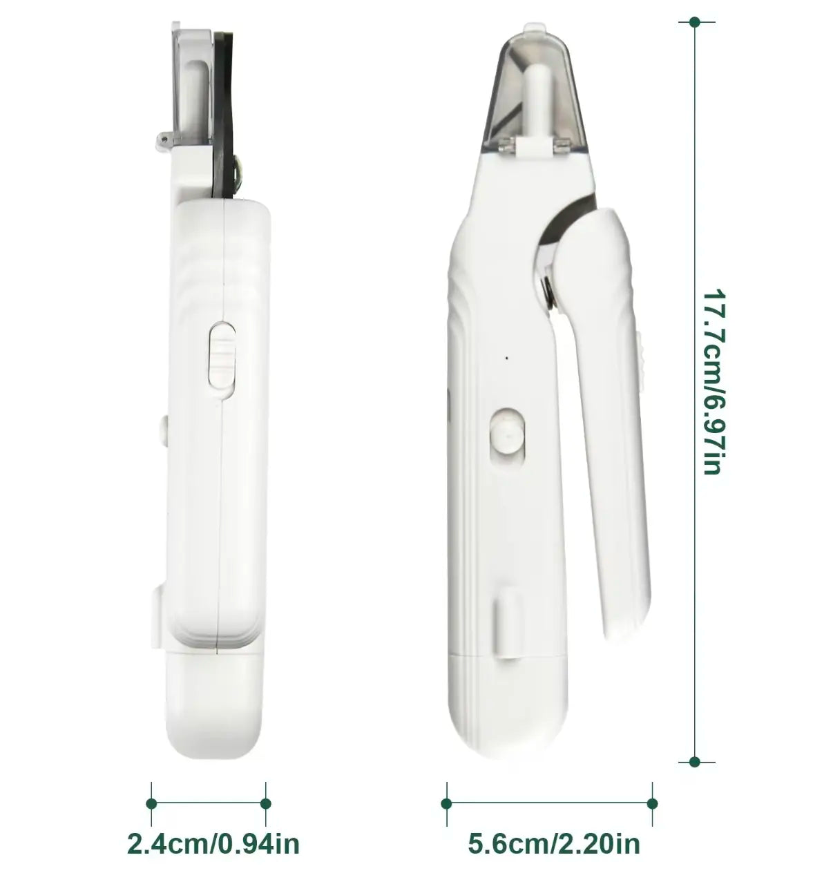 2-In-1 Pet Nail Clipper and Grinder, Ultra Quiet Electric Grooming Tool with LED Light, Rechargeable for Dogs & Cats of All Sizes, Low-Noise Motor for Safe Trimming Tiktokshopspringglowup