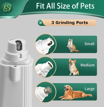 2-In-1 Pet Nail Clipper and Grinder, Ultra Quiet Electric Grooming Tool with LED Light, Rechargeable for Dogs & Cats of All Sizes, Low-Noise Motor for Safe Trimming Tiktokshopspringglowup