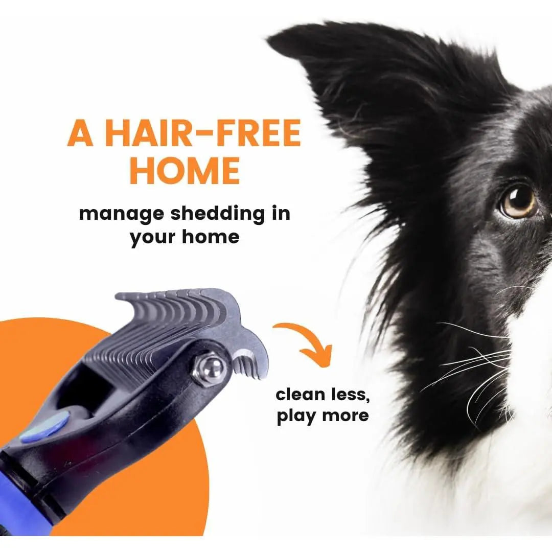 Stainless Steel Double-Sided Pet Detangling Comb - 1 PCS Dog & Cat Grooming Shedding Brush, Hair Care Products with Optimal Blade Spacing for Reducing Matting and Fur Removal