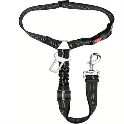 Adjustable Headrest Dog Car Safety Seat Belt – Multifunctional Leash for Secure Travel and Peace of Mind for Dog Owners